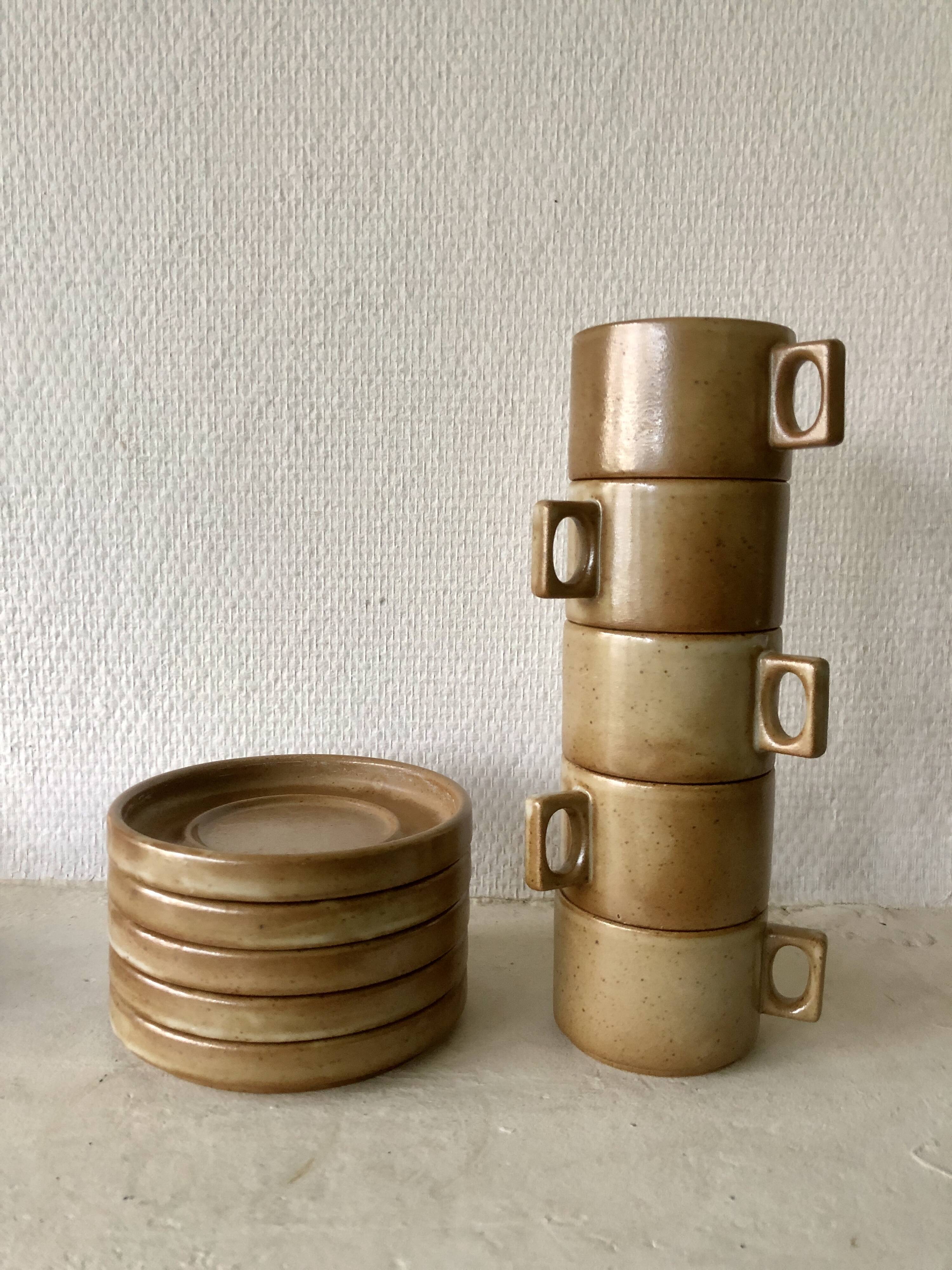 Brenne Stoneware Coffee Cups