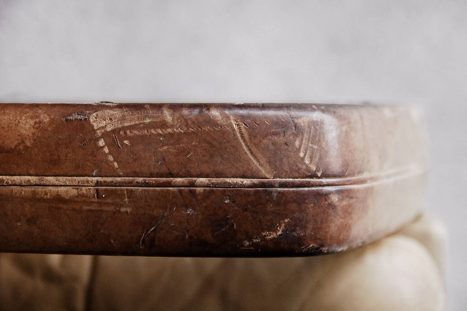 Vintage Mid-Century German Modern Leather Swivel Chairs by Carl Straub