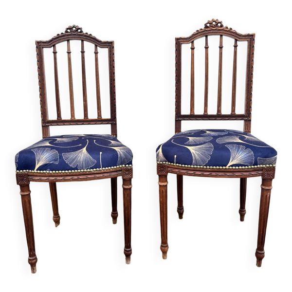 Paire de chaises Louis XVI