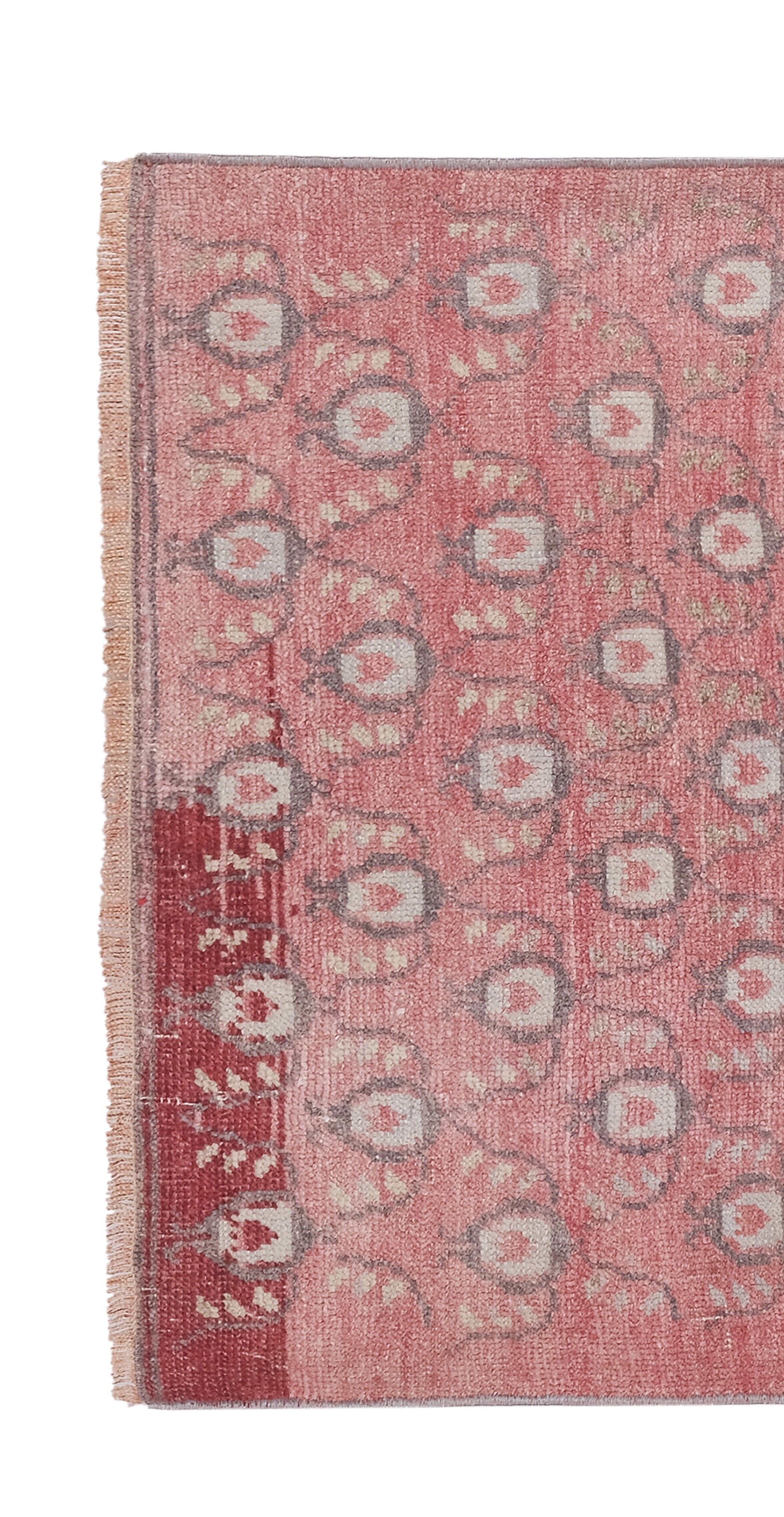 Vintage Turkish rug from Oushak, hand-woven 90x158 cm