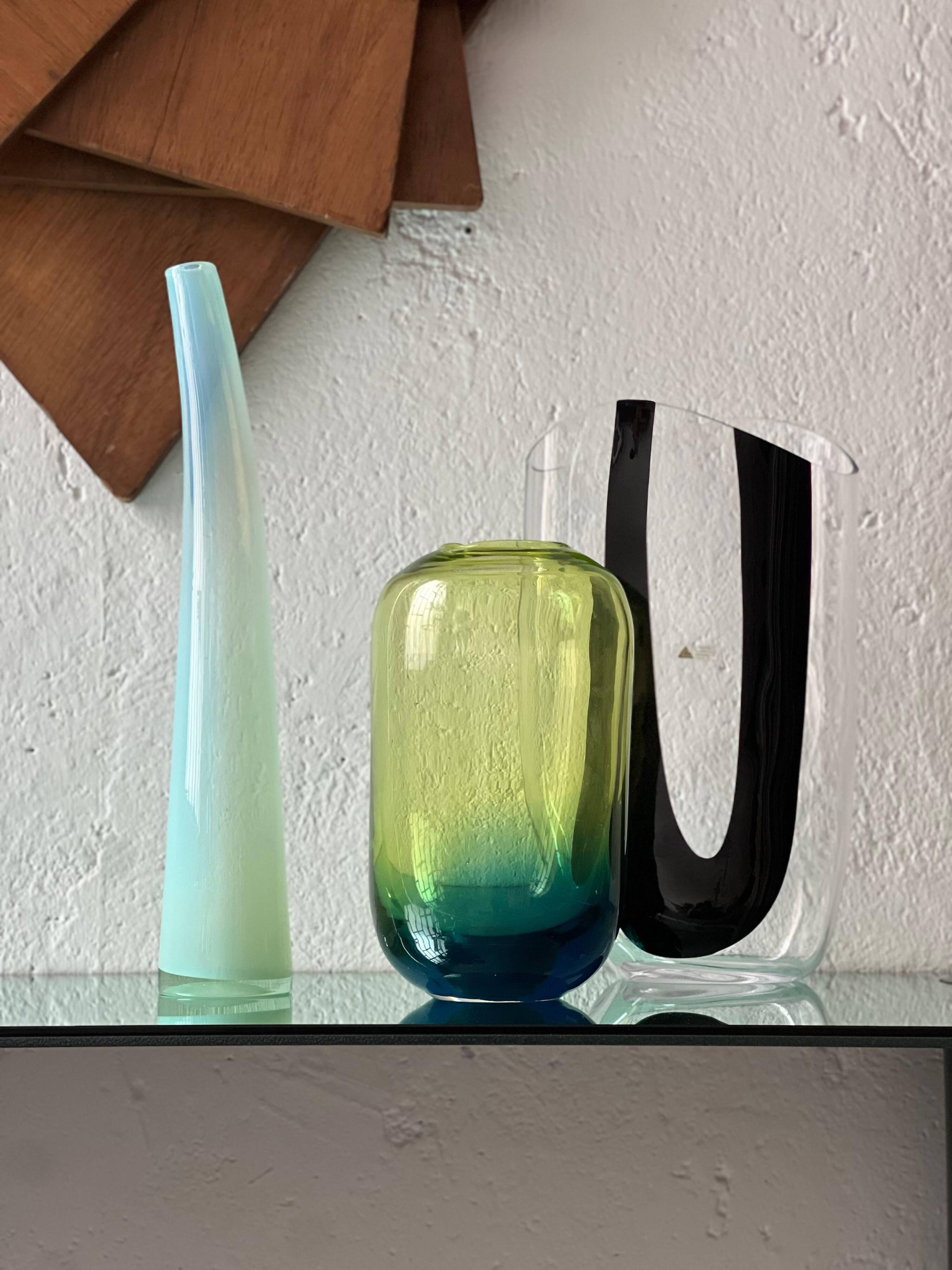 Sculptural Murano ''Lattimo'' Glass by Giusto Toso for Leucos , 1970's