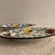 Pair of floral ravines in ancient earthenware Onnaing and CM Paris model Clovers