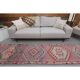 1970s Turkish hand-knotted wool cotton pink runner rug 94x335