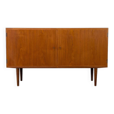 Enfilade danoise en teck par Carlo Jensen pour Hundevad & Co., 1960s