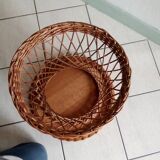 vintage wicker table