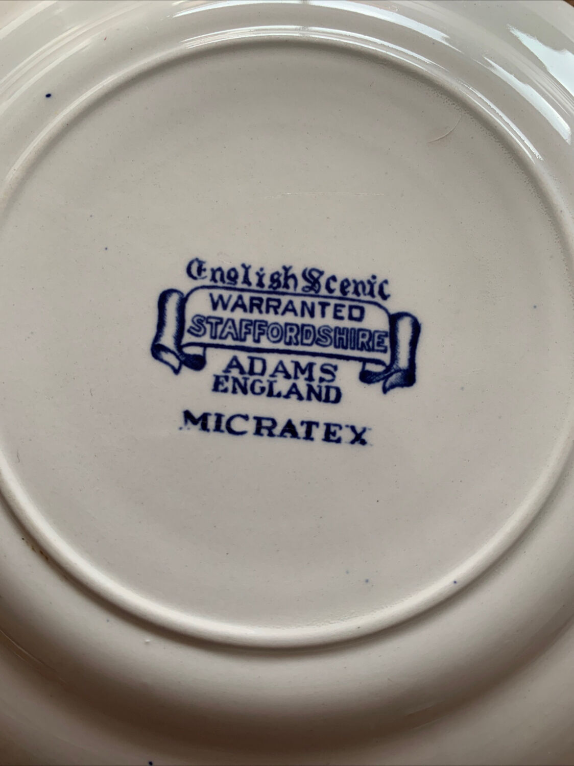 Set of 3 plates Adams English Scenic