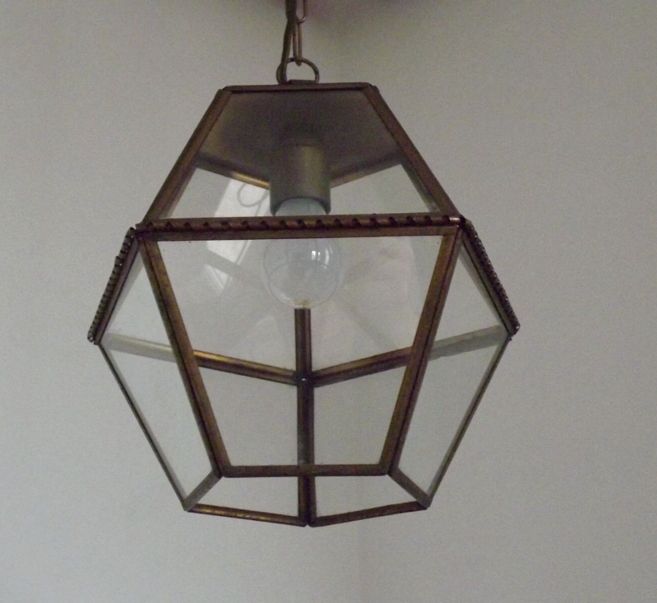 Vintage french copper lantern