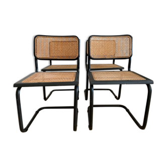 Lot de 4 chaises B32 par Marcel Breuer