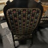 Pair of Napoleon III armchairs, Voltaire style