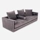Sofa KOPENHAGA grey velour, Scandinavian design