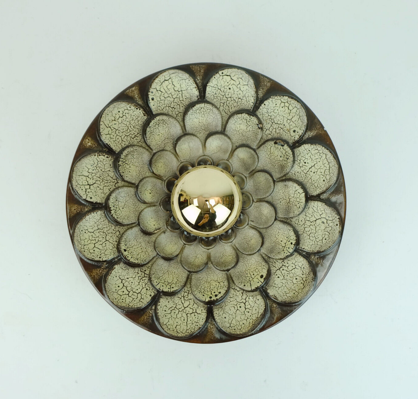 Flower-shaped ceramic sconce 1970s