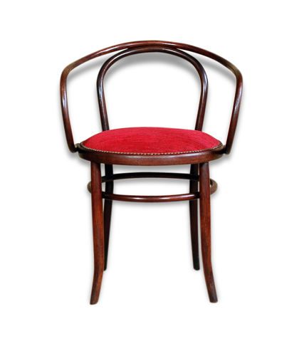 Chaise / fauteuil bistrot dit "Corbusier" (ou B9 chez Thonet), édition  FISCHEL | Selency