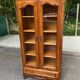 Louis XV display cabinet in solid wood from the 1970s.