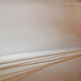Tablecloth and 11 cotton/linen towels embroidered AD circa 1900