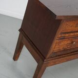 Antique French Oak Apothecary / Filing Cabinet Folding Doors, Early 20th Ce