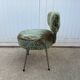 Vintage green shaggy chair from the 1960s.