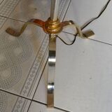 Vintage tripod floor lamp in gold-plated brass