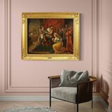 French painting of the 19th century: Solomon and the Queen of Sheba