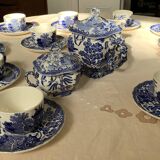 Service à thé/café ancien Villeroy et Bosh motifs Asie bleu