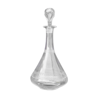 Vintage interlaced frieze crystal decanter