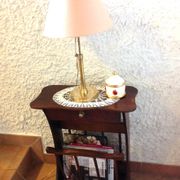 Magazine holder in varnished wood / vintage 60s