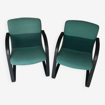 EUROSIT office chair / armchair 80s green