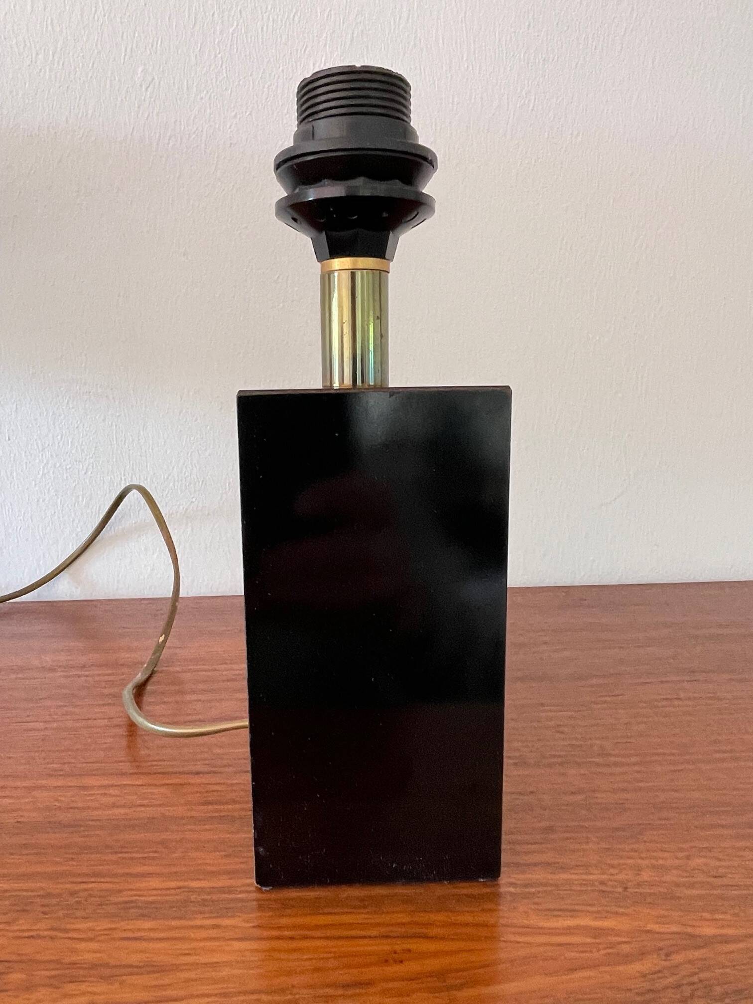 Vintage lamp Le Dauphin with Japonese decor from the 1970s.