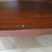 Louis XVI-style sideboard - 1 drawer - fluted legs - mahogany - solid wood