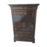 Meuble secrétaire 19 ème en ronce  de noyer
