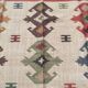Tapis kilim en toile de jute et coton. 185cm x 285cm