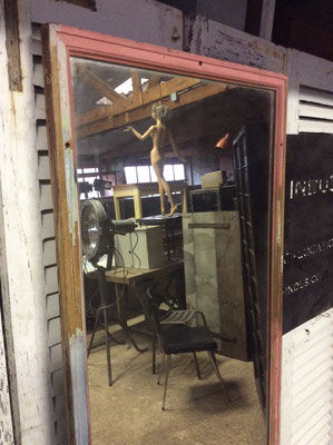 76x188cm wooden mirror