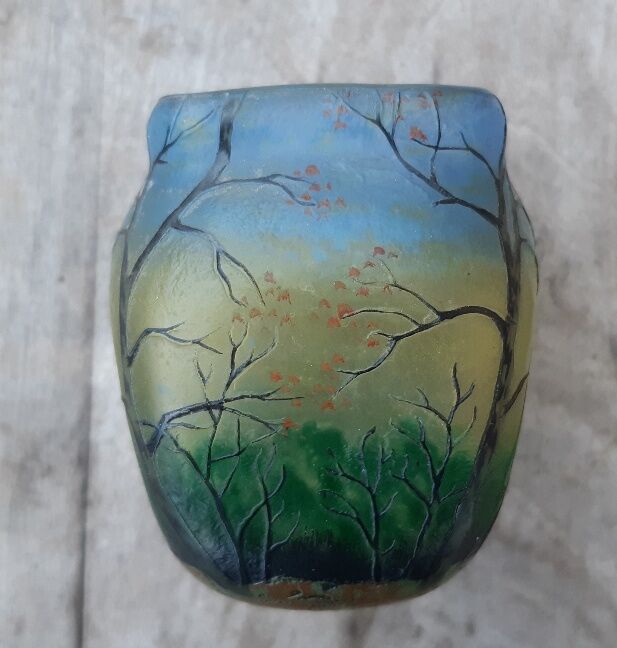 Art Nouveau vase by François Theodore Legras