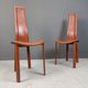 Vintage Leather Dining Chairs by Arper Italy, 1980s - Set of 6