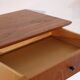 Pair of Scandinavian wall bedside tables in teak 1960