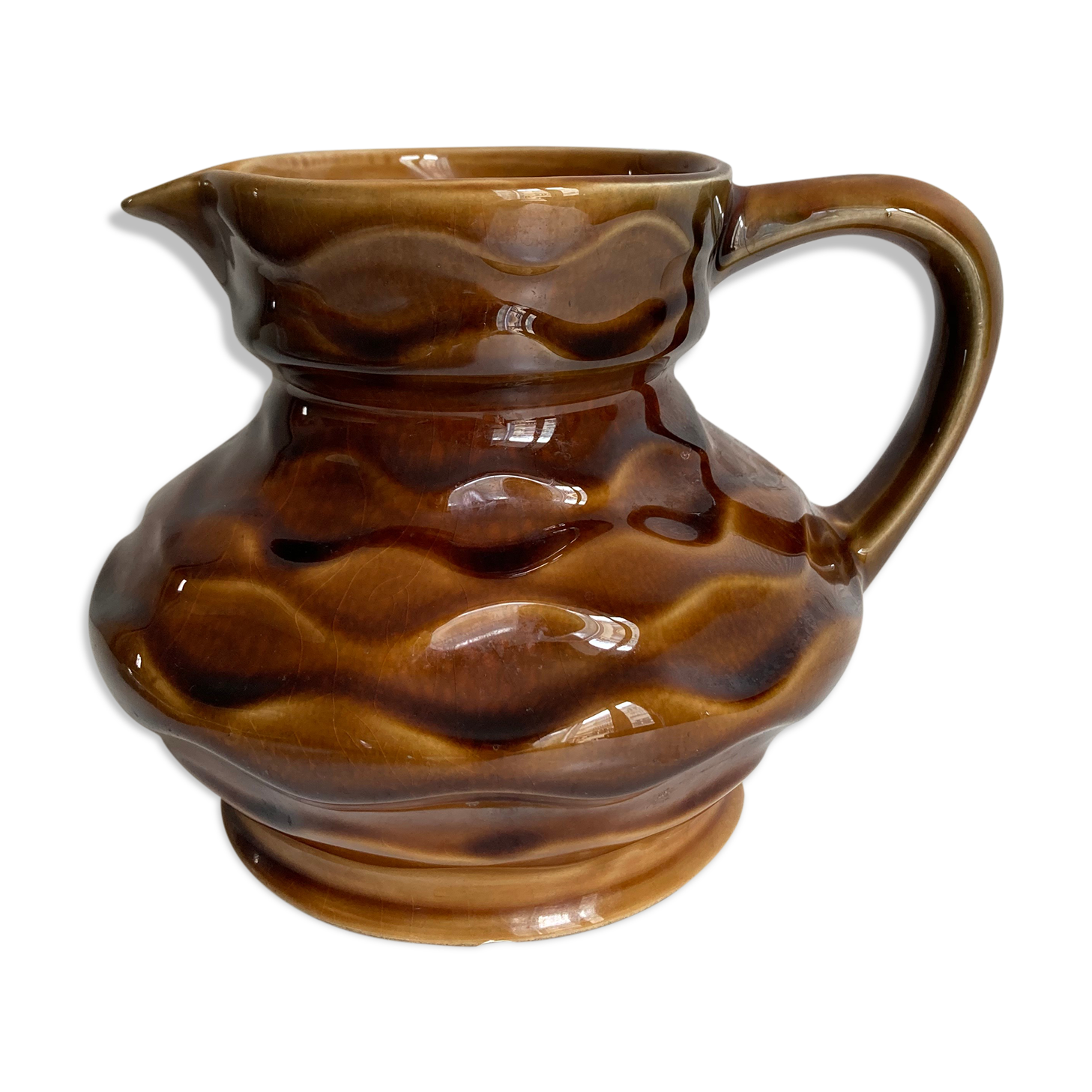 Sarreguemines sandstone pitcher