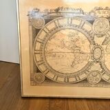 Planisphere on leather