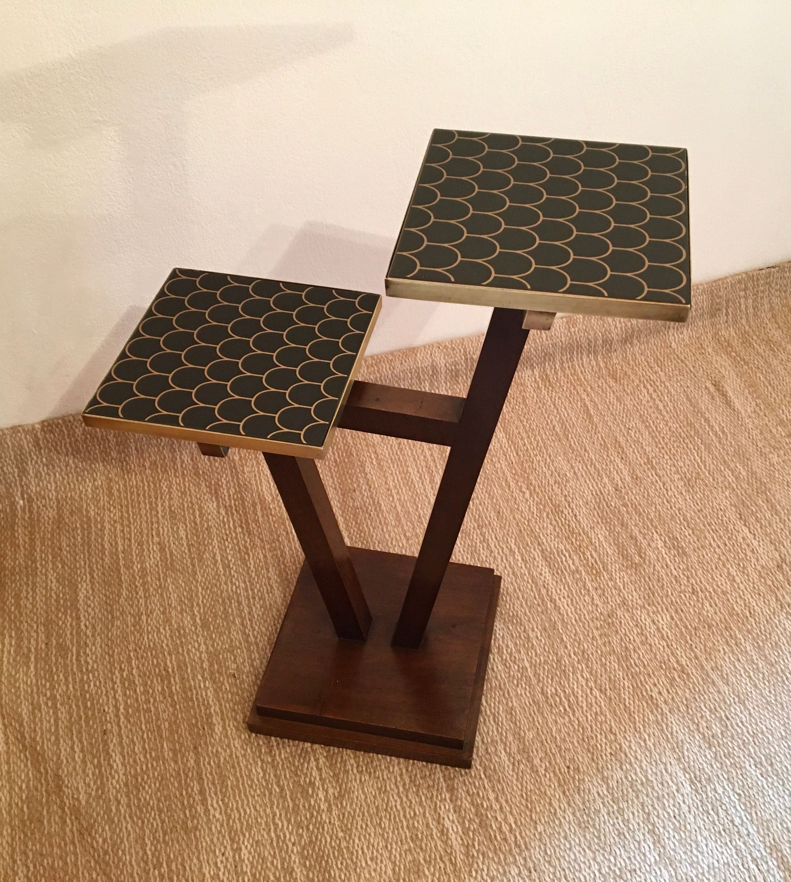 Modernist art deco saddle