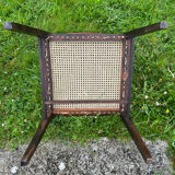 Tenreiro. Jacaranda and rosewood cane chair