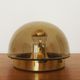 Smoked glass wall lamp or flush light by Glashütte Limburg