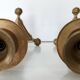 Pair of tripod candlesticks with lion's paws - Napoleon III - 19th century