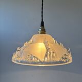 Paire de suspensions anciennes art deco vintage « ezan »