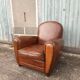 Leather club chair