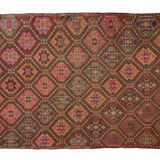 Anatolian handmade kilim rug 267 cm x 137 cm