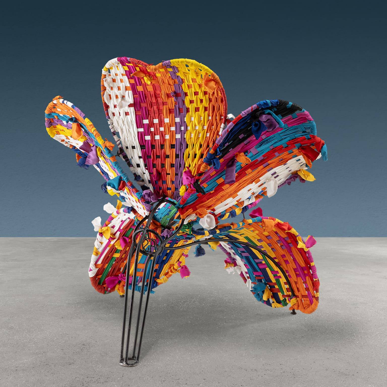 Fiore Bulat armchair, Tessuto series, design by Anacleto Spazzapan