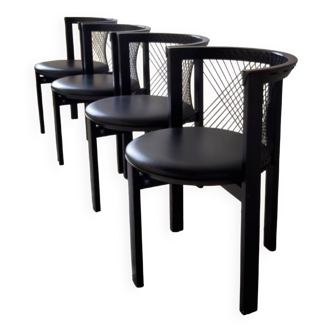 Vintage Niels Jorgen Haugesen String chairs for Tranekaer, Denmark 1980s