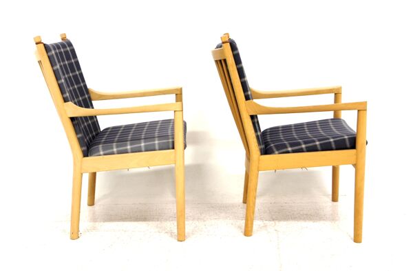 Set de 2 fauteuils ''modèle 1788'', Hans J Wegner, Fritz Hansen, Danemark, 1970