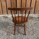 Edwardian Windsor chair in walnut, fully stamped, Swedish ibex penny style