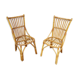 Pair of rattan chair