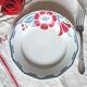 Mismatched antique earthenware dinner plates
