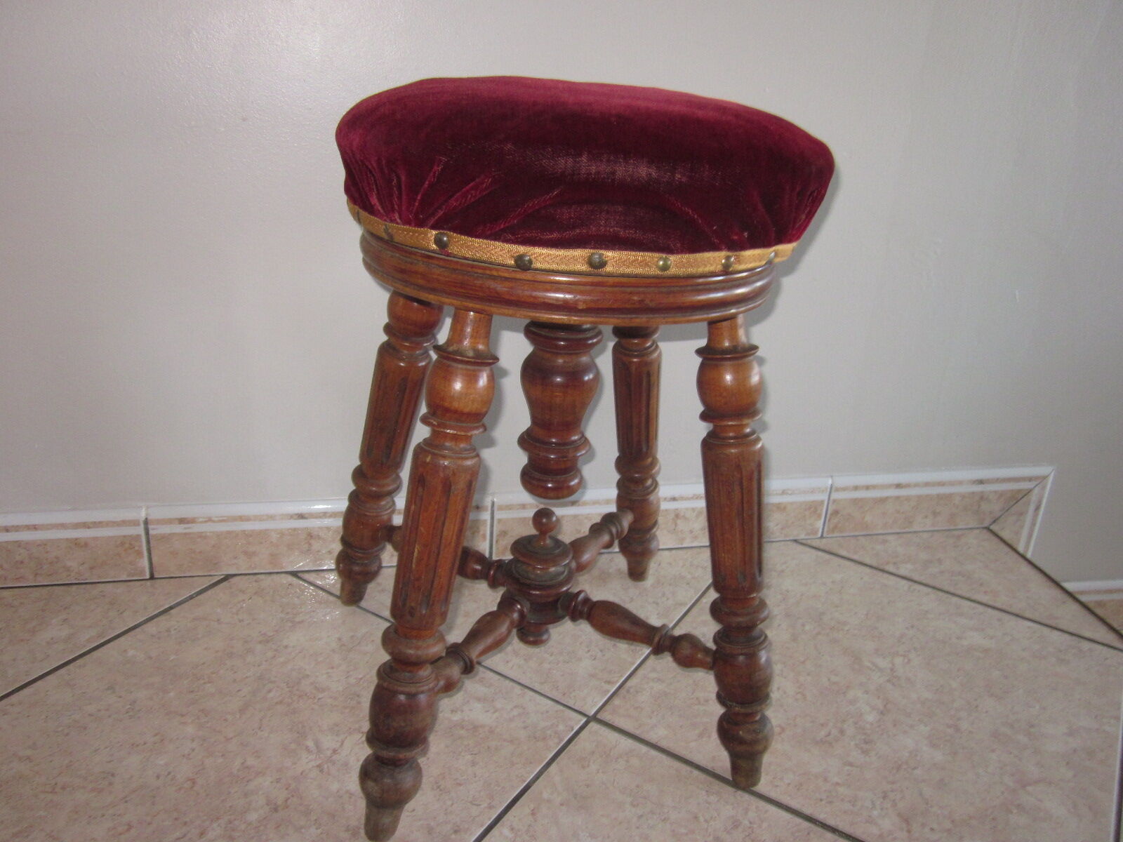 Old piano stool